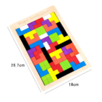 Wooden puzzle blocks